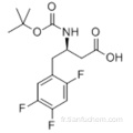 Boc- (R) -3-amino-4- (2,4,5-trifluorophényl) butanoïque acide CAS 486460-00-8
